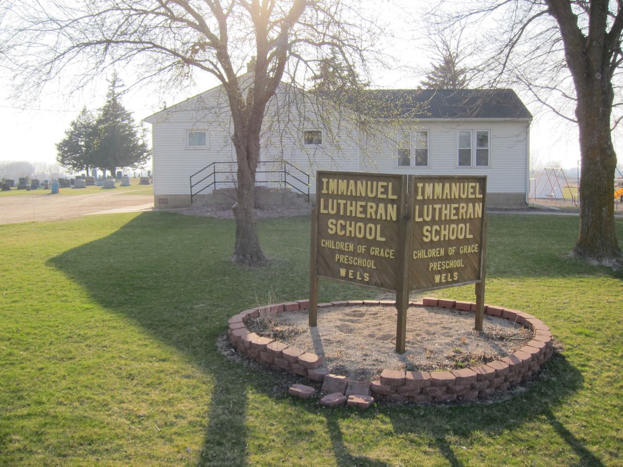 Immanuel School sign